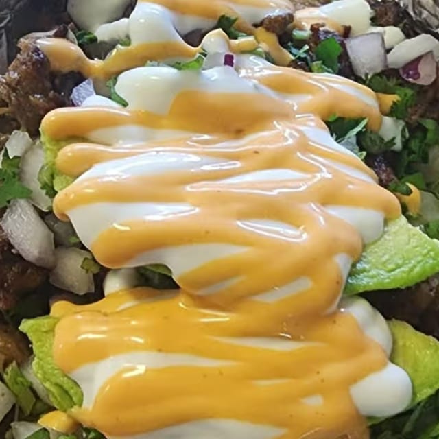 Papa Ala Parrilla / Cheese Baked Potatoes Pastor / Pork Marinated.