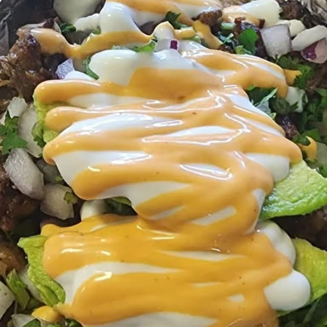 Papa Ala Parrilla / Cheese Baked Potatoes Birria.