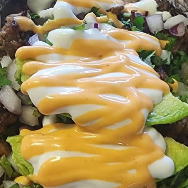 Papa Ala Parrilla / Cheese Baked Potatoes Camaron.